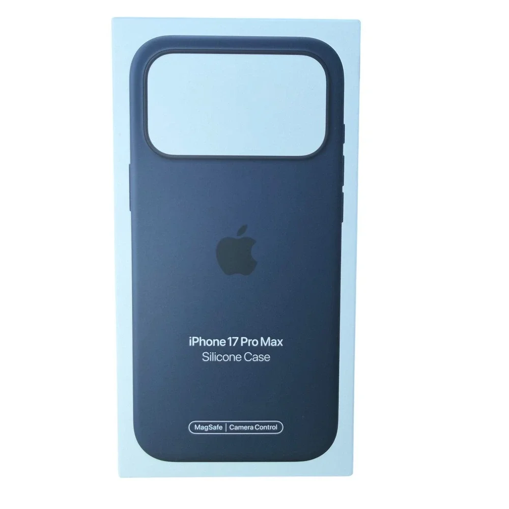 Apple iPhone 17 Pro Max Silicone Case MagSafe Camera Control Midnight Blue NWT